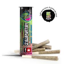 Photograph of product: Hellavated Juicy Stickz Watermelon Pre-Roll- 5 Pack 2.67g