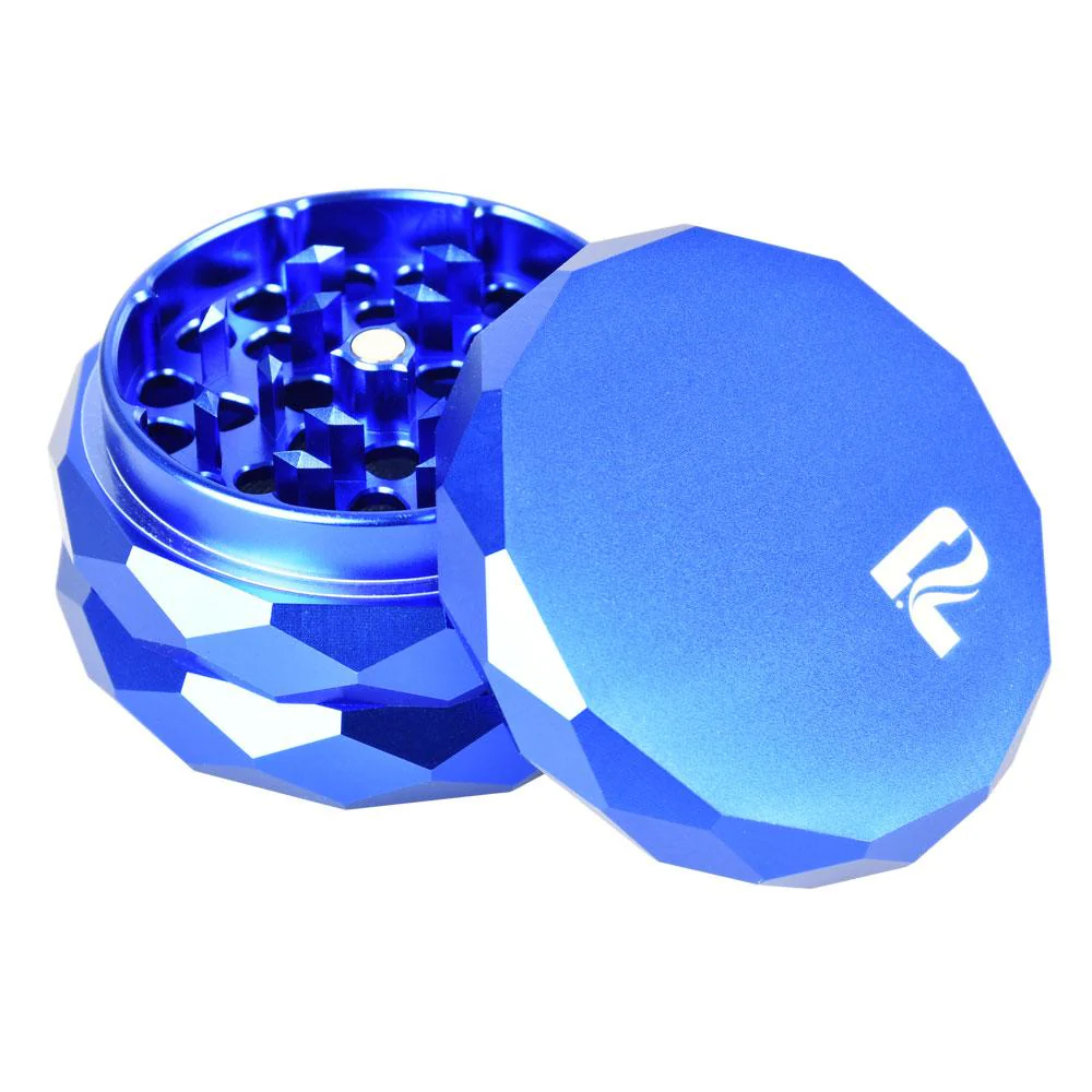 Photograph of product: ACC | Pulsar Diamond Faceted Aluminum Grinder | 2.25" | Blue