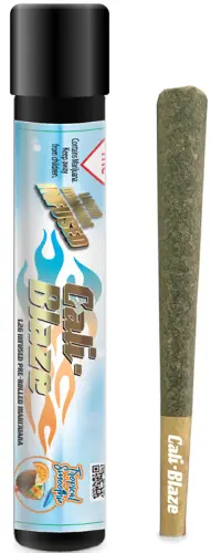 Photograph of product: Cali-Blaze Infused Pre-roll 1.2g - Cherry Lime Infused (Glueball) (I)