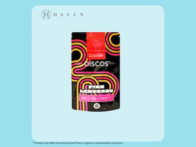 Photograph of product: Evermore - Discos - Sour Pink Lemonade - 10mg Chews