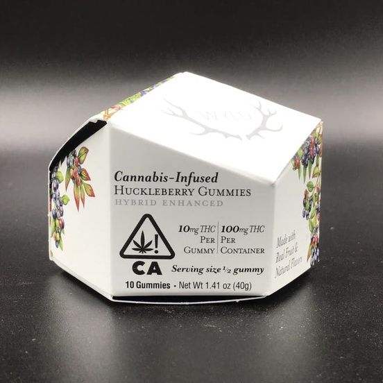 Photograph of product: WYLD-GUMMIES-100MG HUCKLEBERRY - 