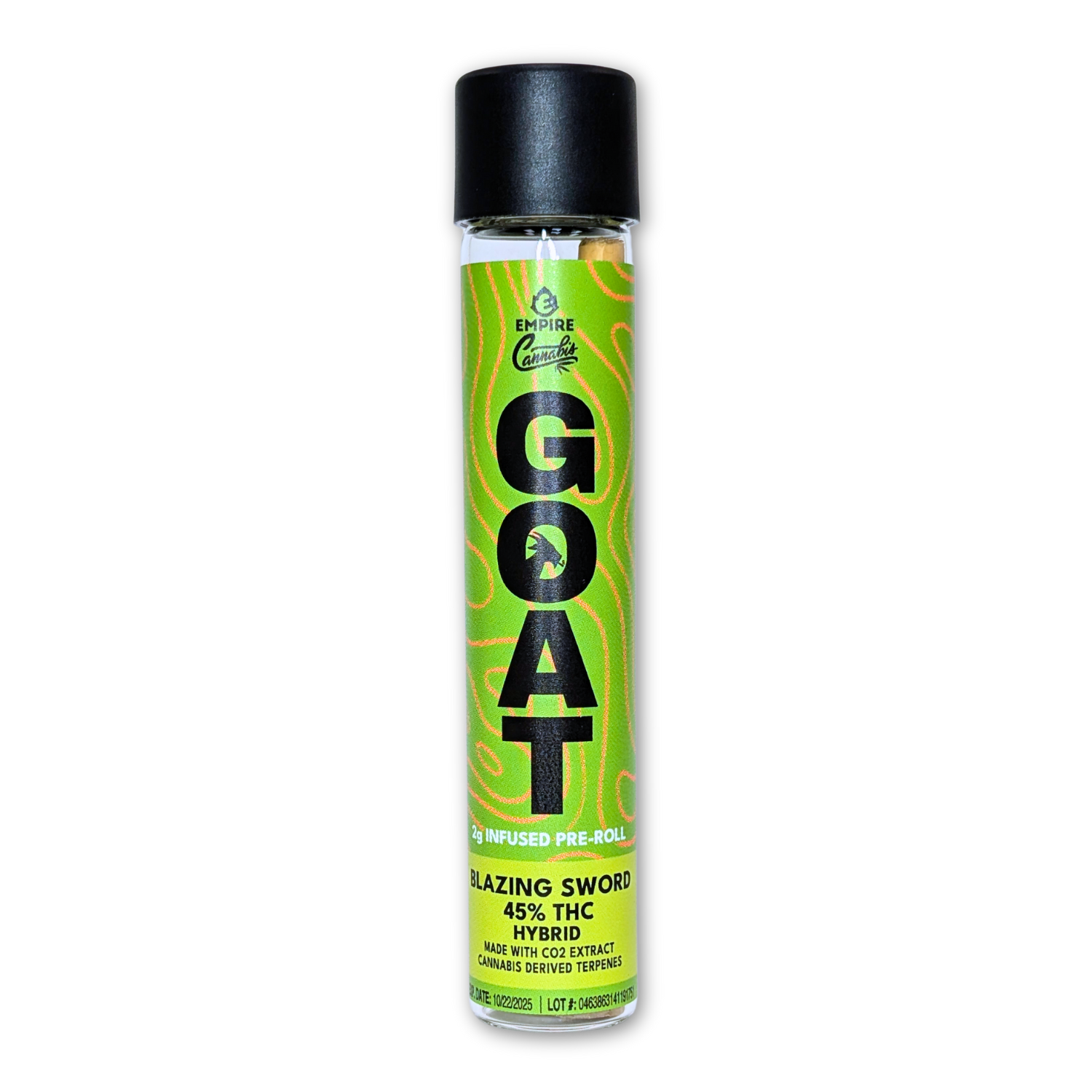 Photograph of Product: GOAT - Blazing Sword - Infused Preroll