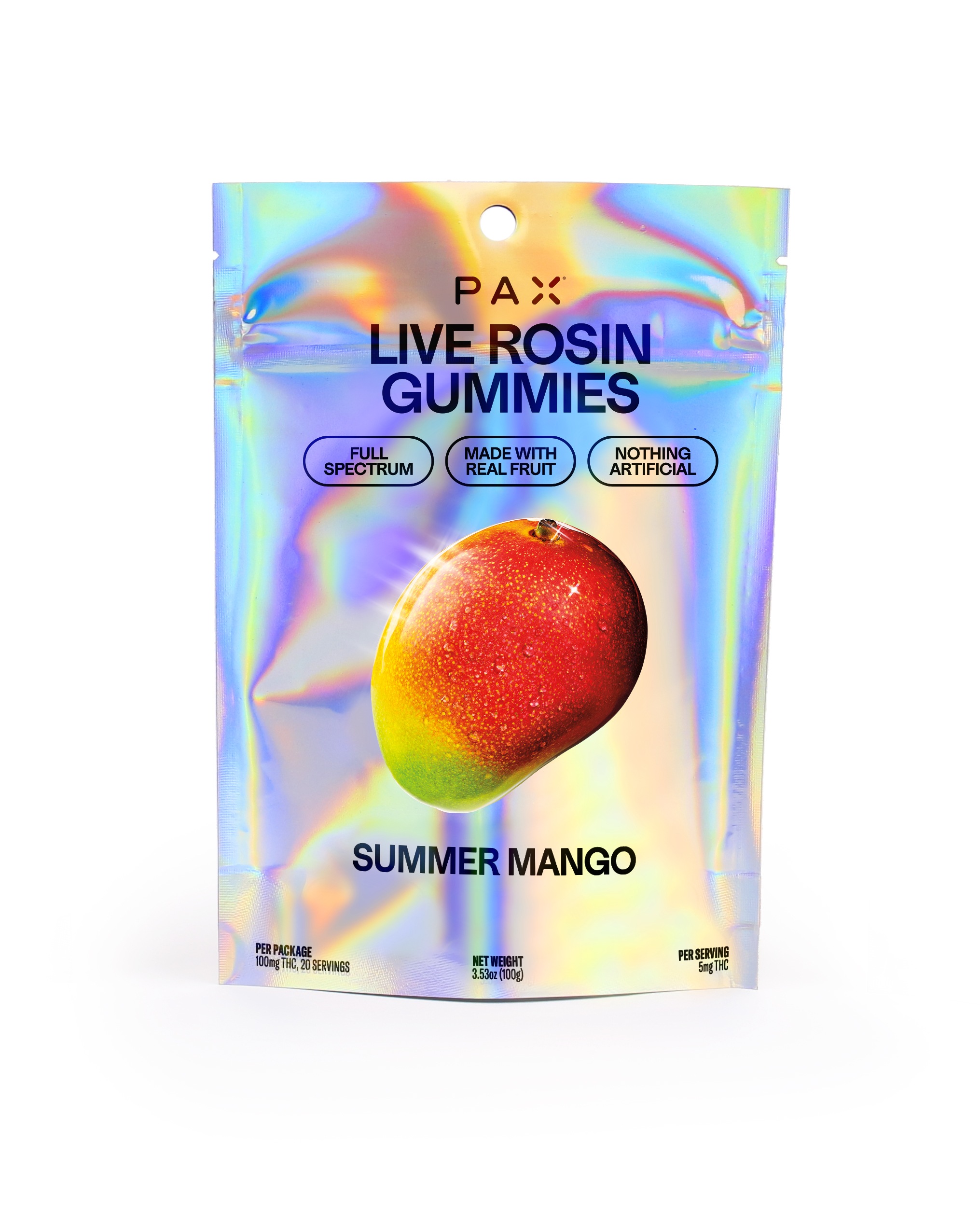 Photograph of product: Live Rosin Gummies: Summer Mango