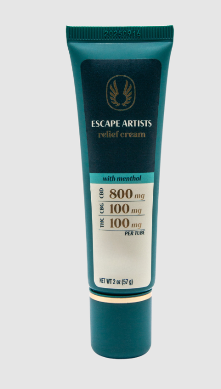 Photograph of product: [REC] Escape Artists | Menthol | 8:1:1 Relief Cream - 2.0oz Tube -
