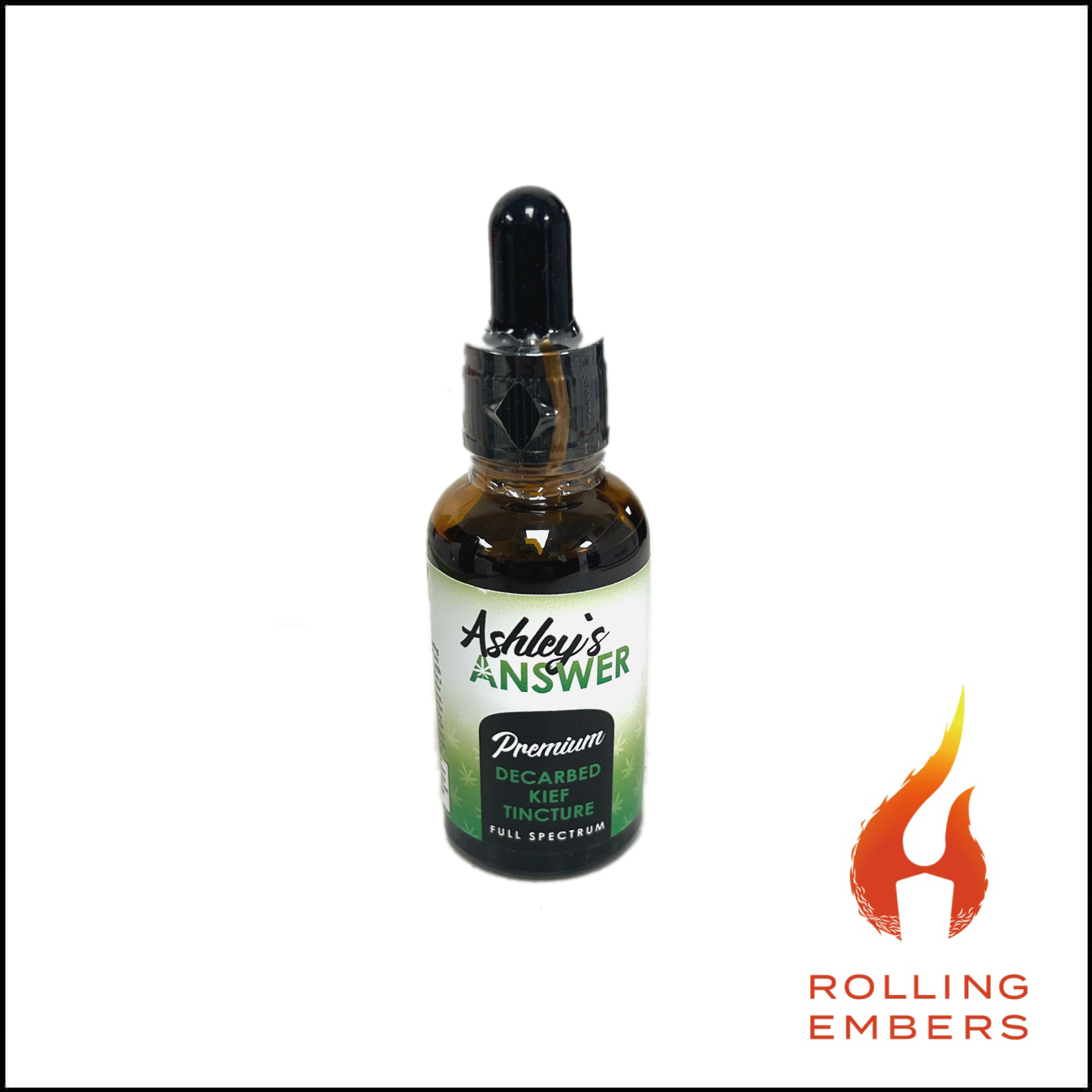 Photograph of product: Ashley's Answer | Decarbed Kief Tincture | 293mg