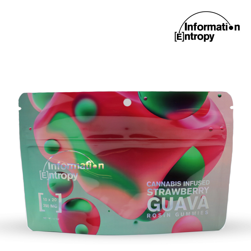Photograph of Product: Information Entropy Strawberry Guava Rosin Gummies 200mg