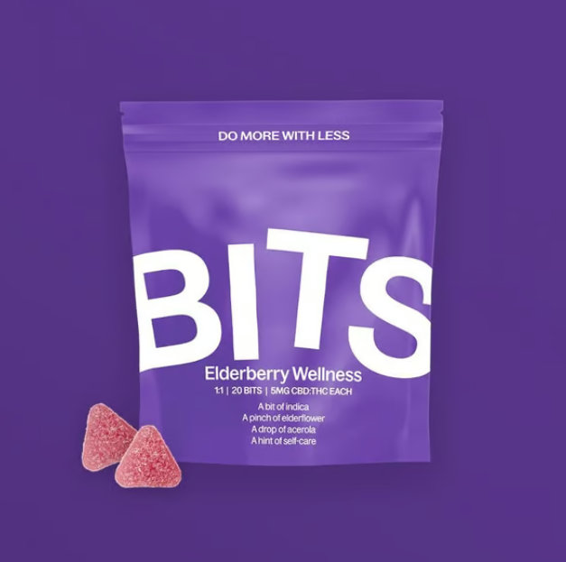 Photograph of product: BITS Elderberry Wellness (I) 1:1 Lozenges 5mg (20pk) 100mg