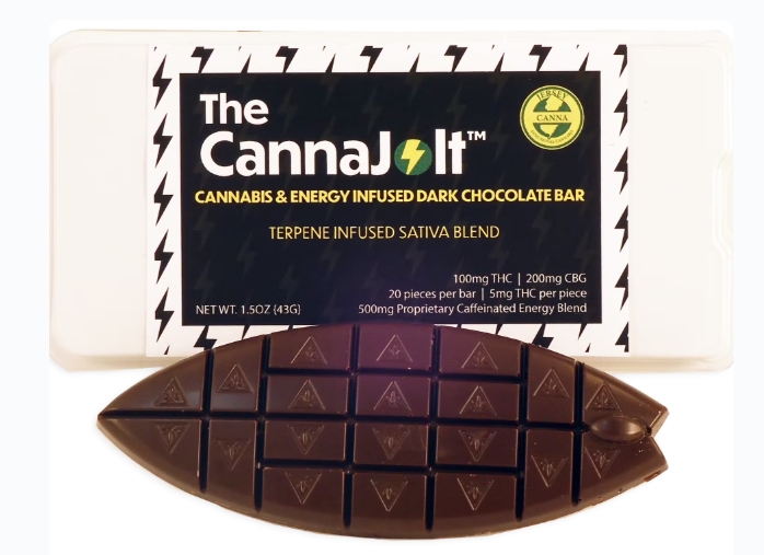 Photograph of product: Dark Chocolate CannaJolt | Chocolate | 20 x 5mg