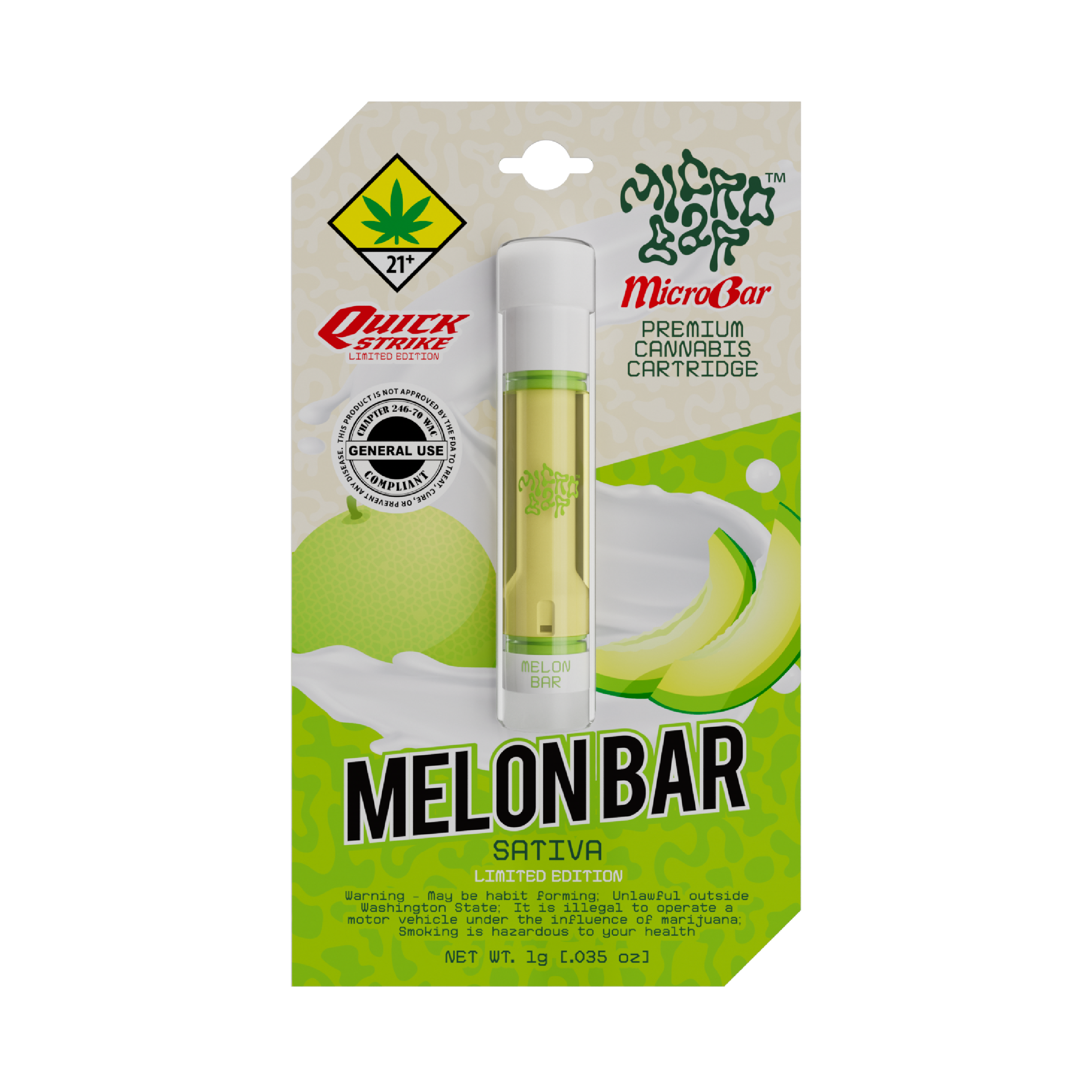 Photograph of product: Melon Bar - Cartridge | 1g (DOH)