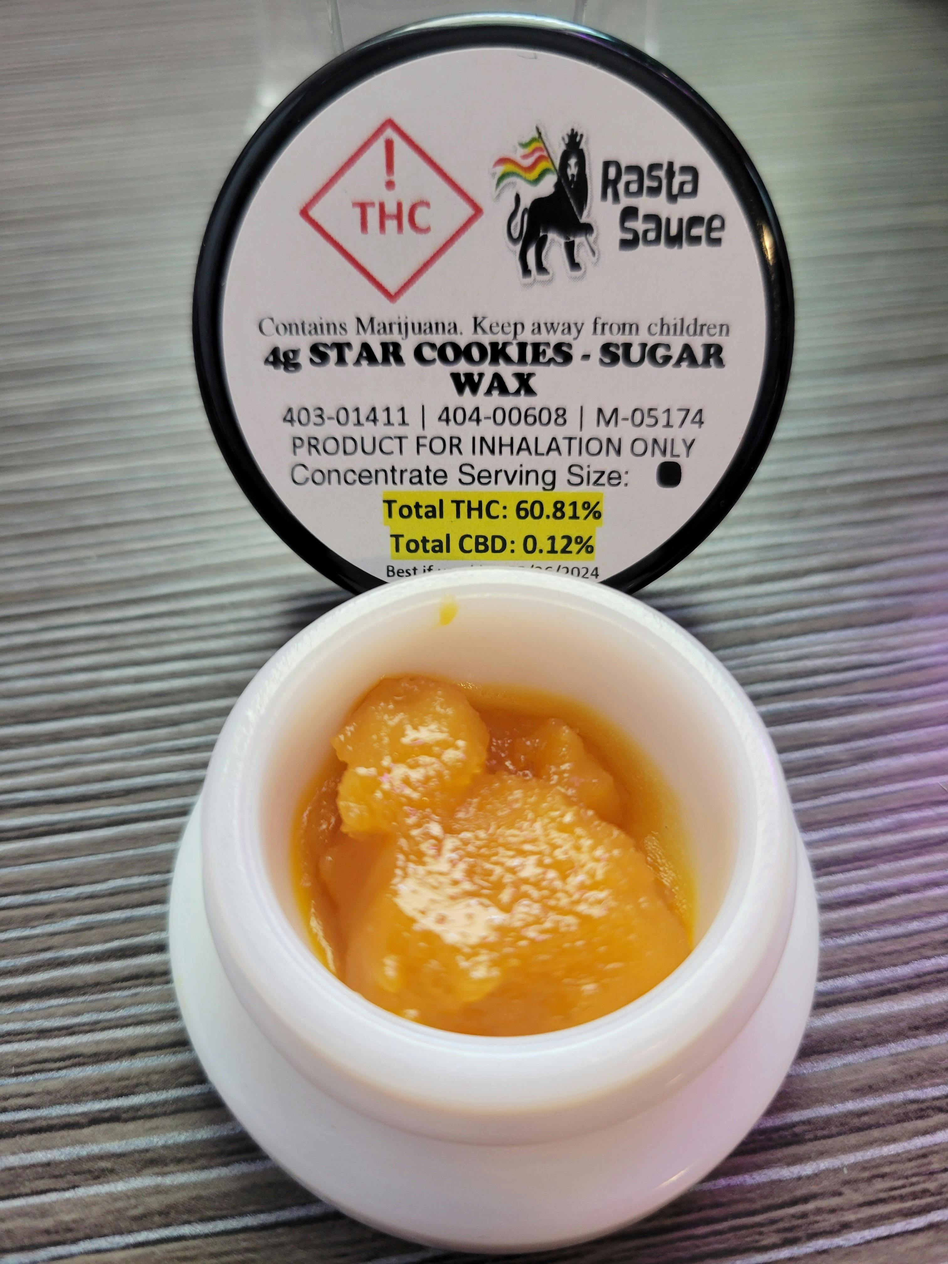 Photograph of product: 4g Bucket - Star Cookies sugar wax