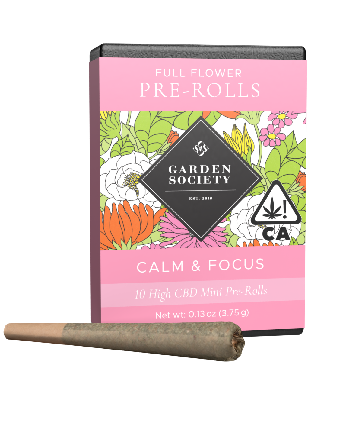 Photograph of product: Pear Blossom (CBD) | Calm & Focus 3.75g Mini Prerolls 10pk - Garden Society