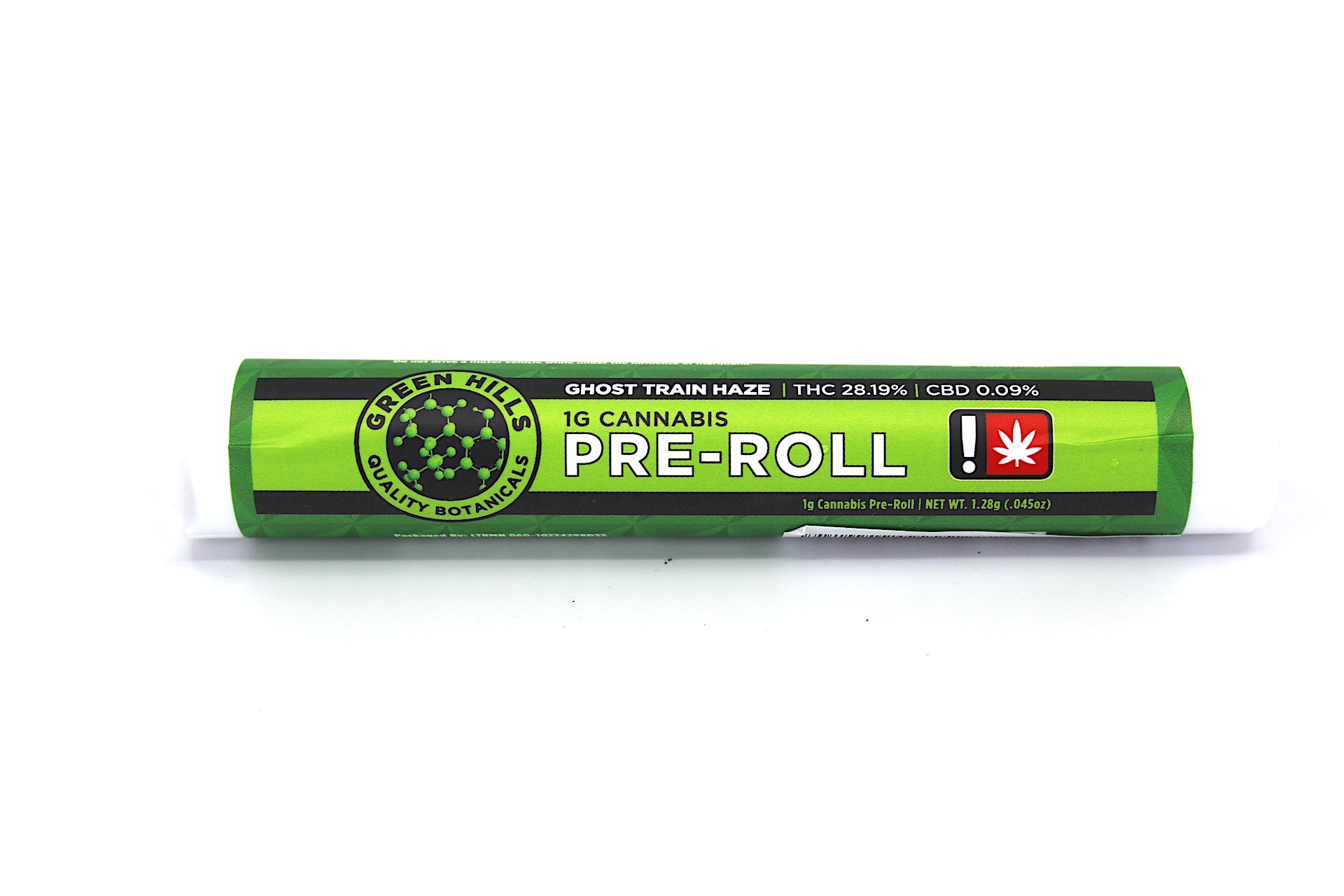 Photograph of product: Pre Roll - Green Hills - Ghost Train Haze