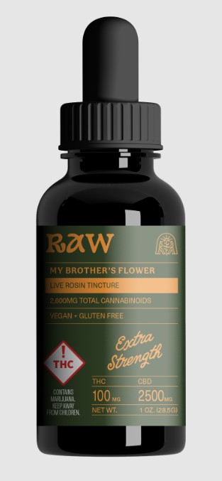 Photograph of product: My Brother's Flower | Extra Strength Rosin Tincture | 2500mg CBD