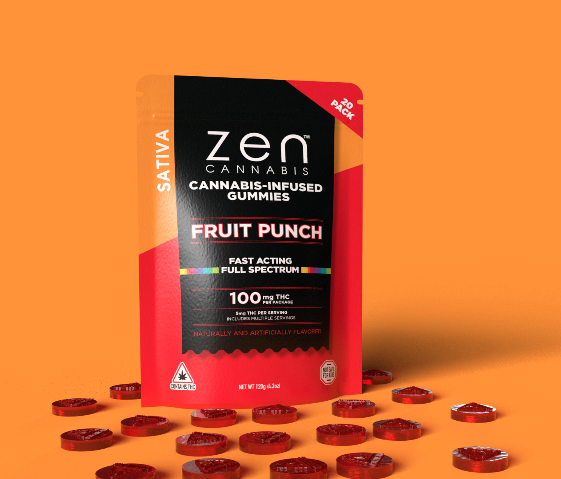 Photograph of product: FRUIT PUNCH Oui'd GUMMIES | 5mg 20pk