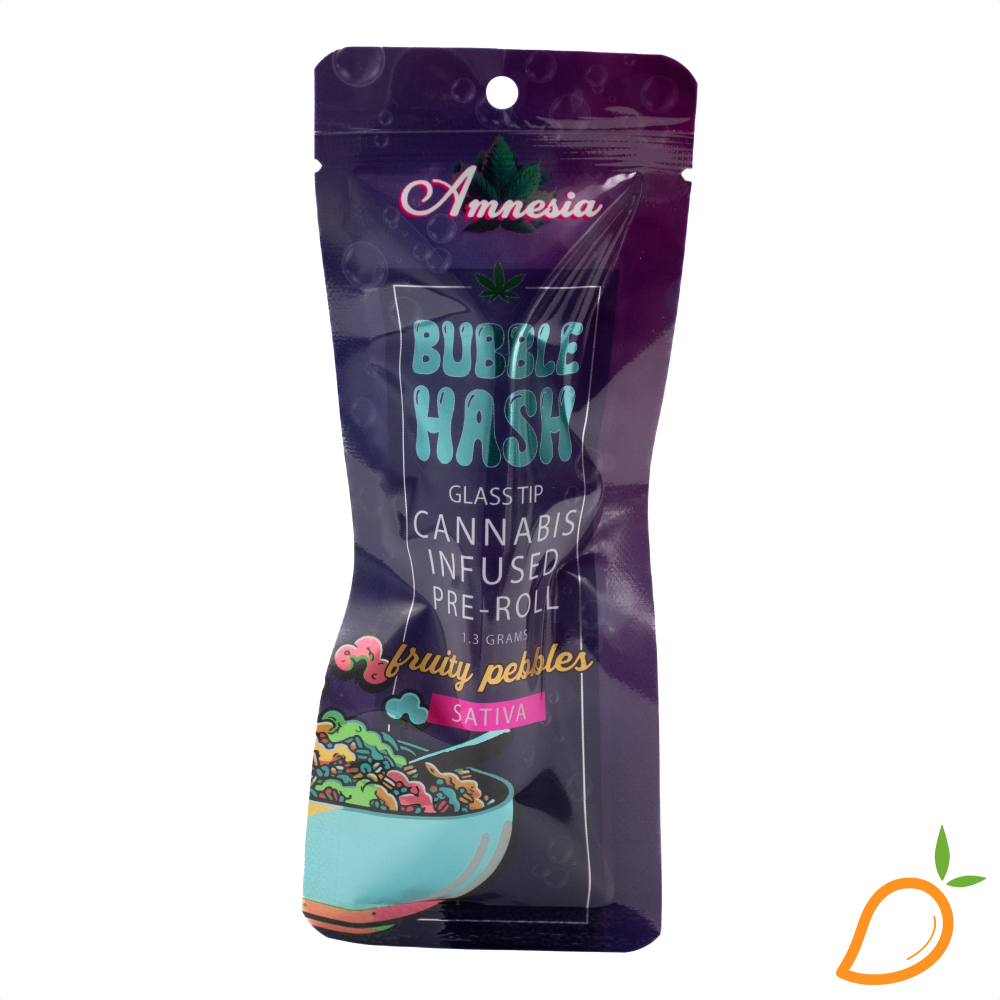 Photograph of product: 1.3g Fruity Pebbles Glass Tip Bubble has Infused Amnesia