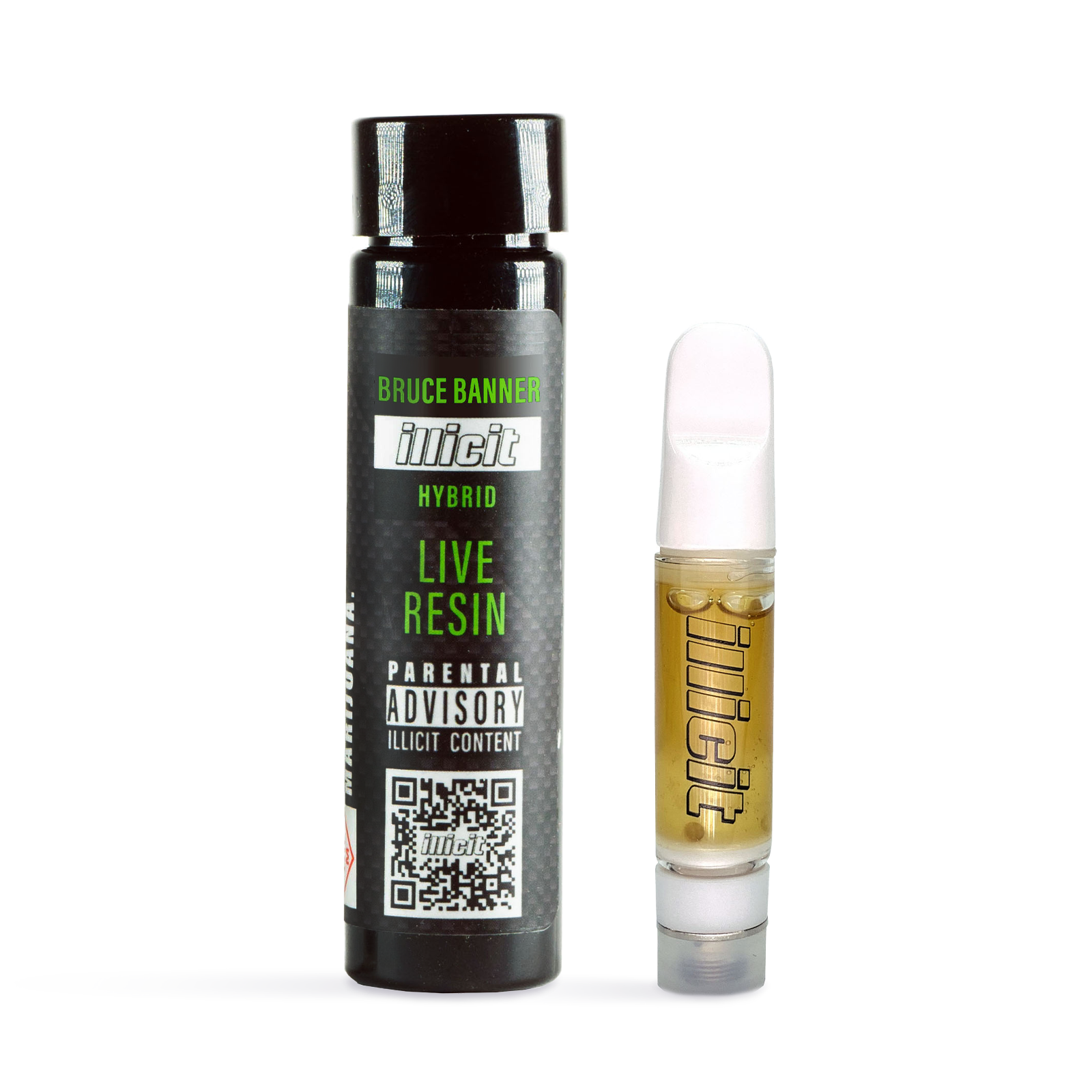 Photograph of product: Bruce Banner Live Resin Cartridge | 1g