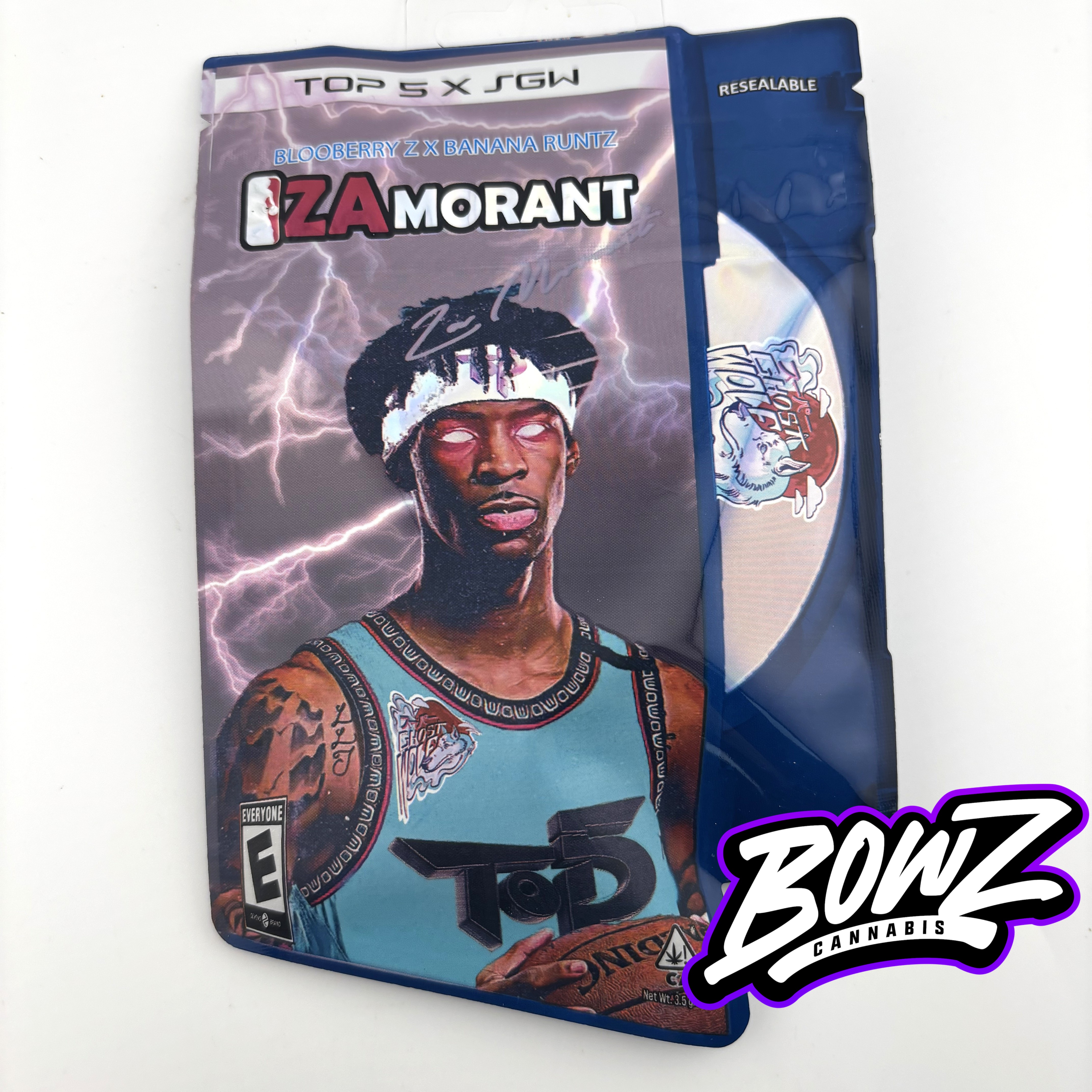 Photograph of product: Top 5 - Pre-Pack Flower - (3.5g) - **ZA MORANT**