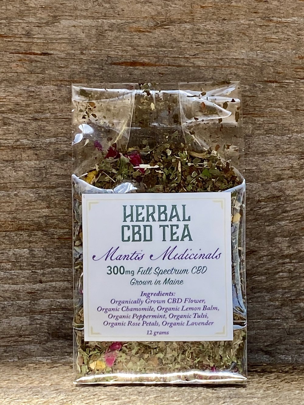 Photograph of product: Mantis Medicine- Herbal CBD Tea Satchel
