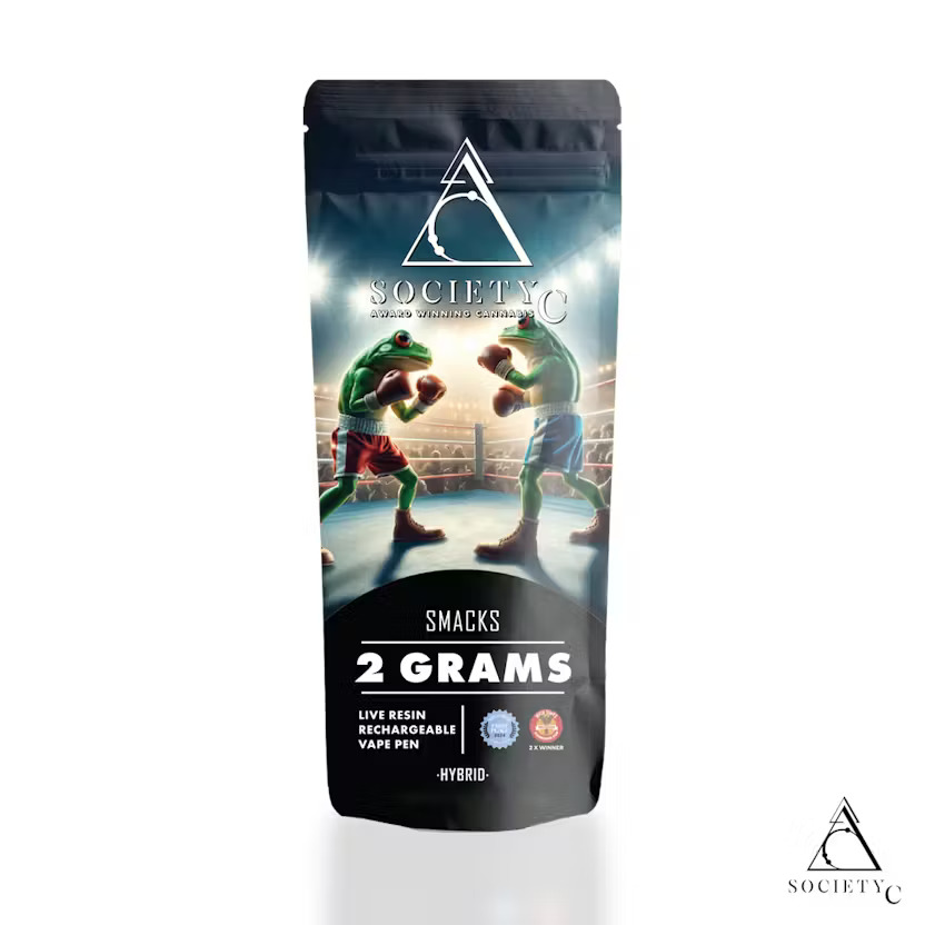 Photograph of product: Disposable - Society C - Smacks Live Resin - (Hybrid) - 73.85% TH-oui