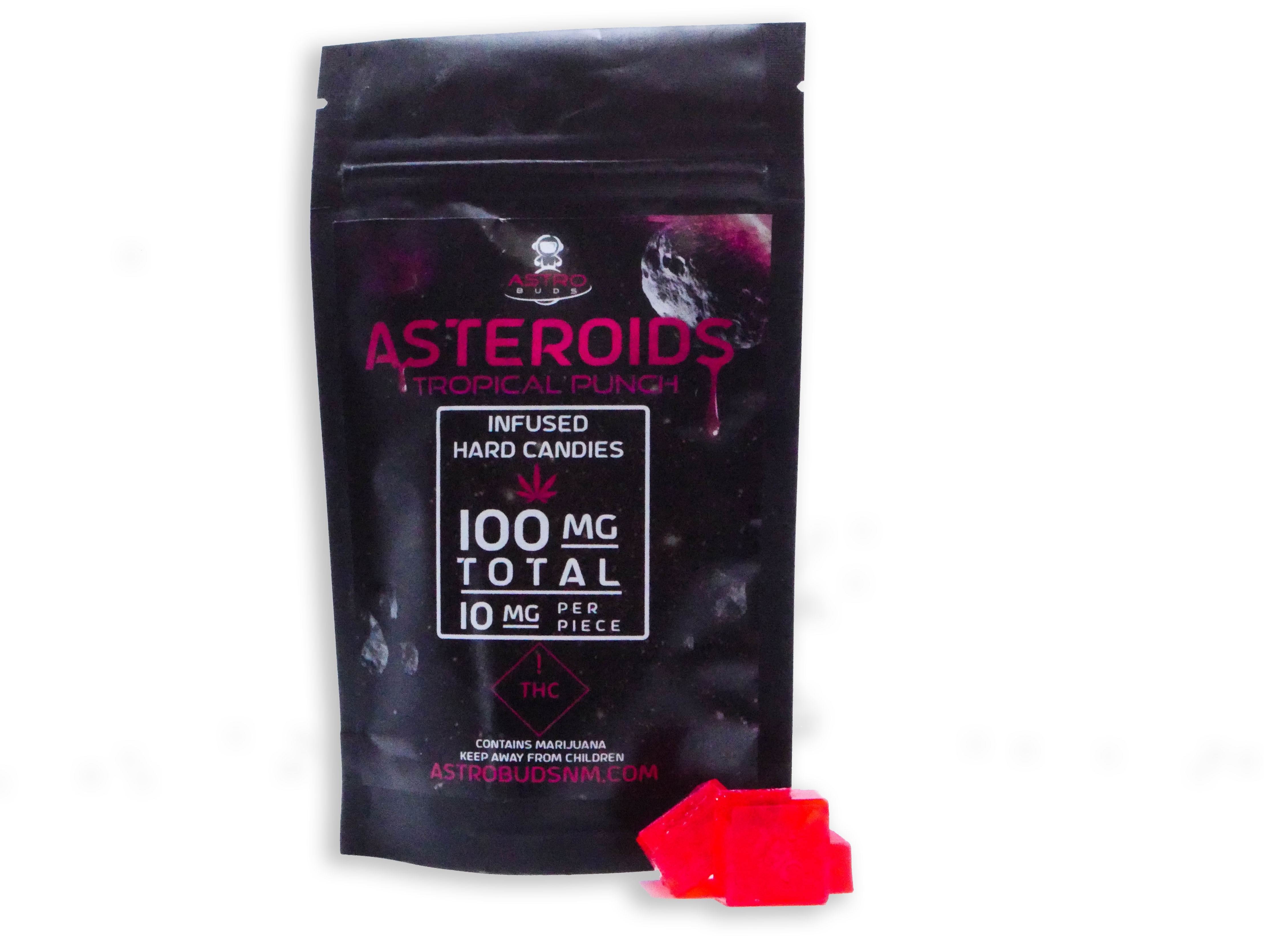 Photograph of product: Asteroids | Astro Buds Hard Candy | Edibles 100mg