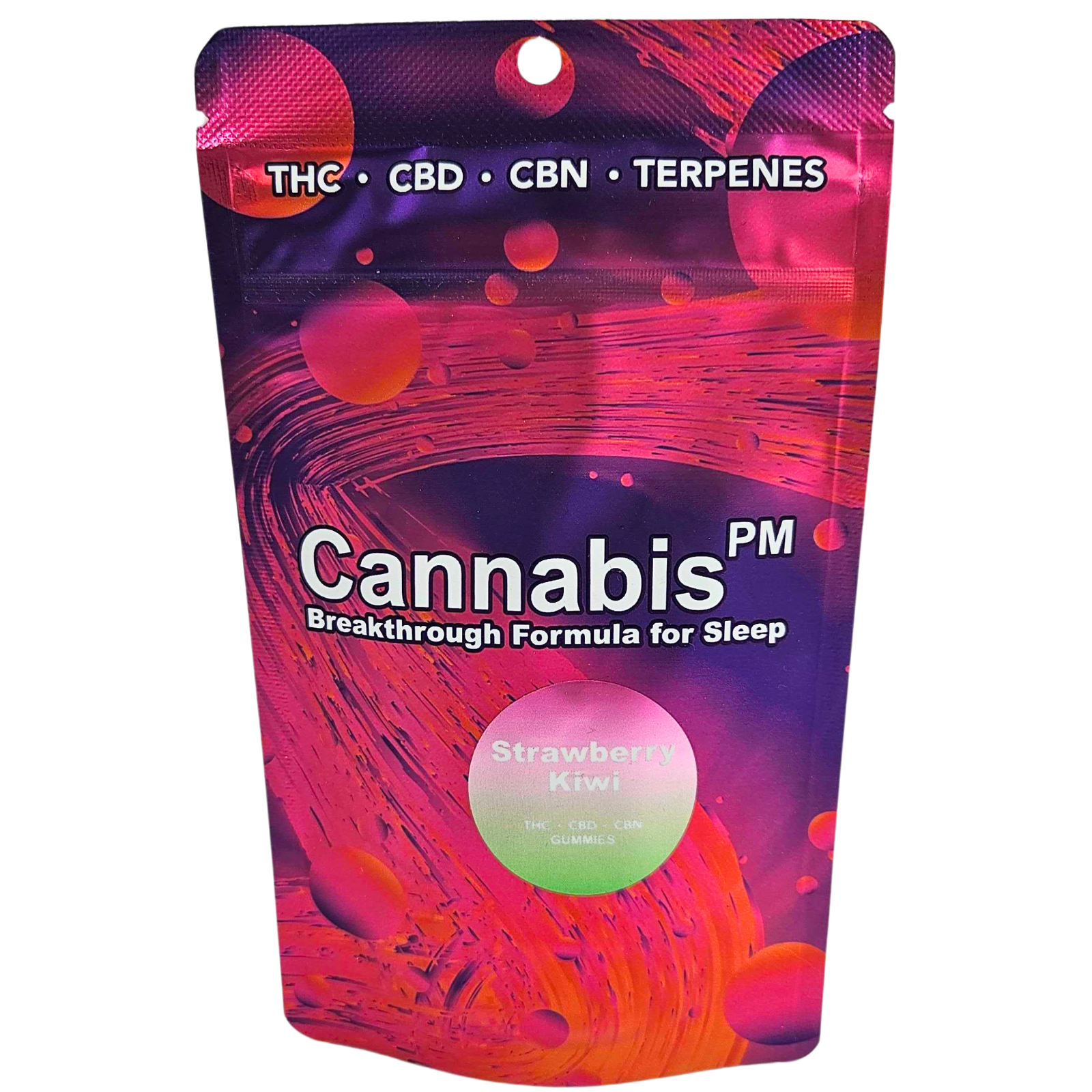 Photograph of product: OUID! PM | Edible | Gummies | Strawberry Kiwi | 50mg