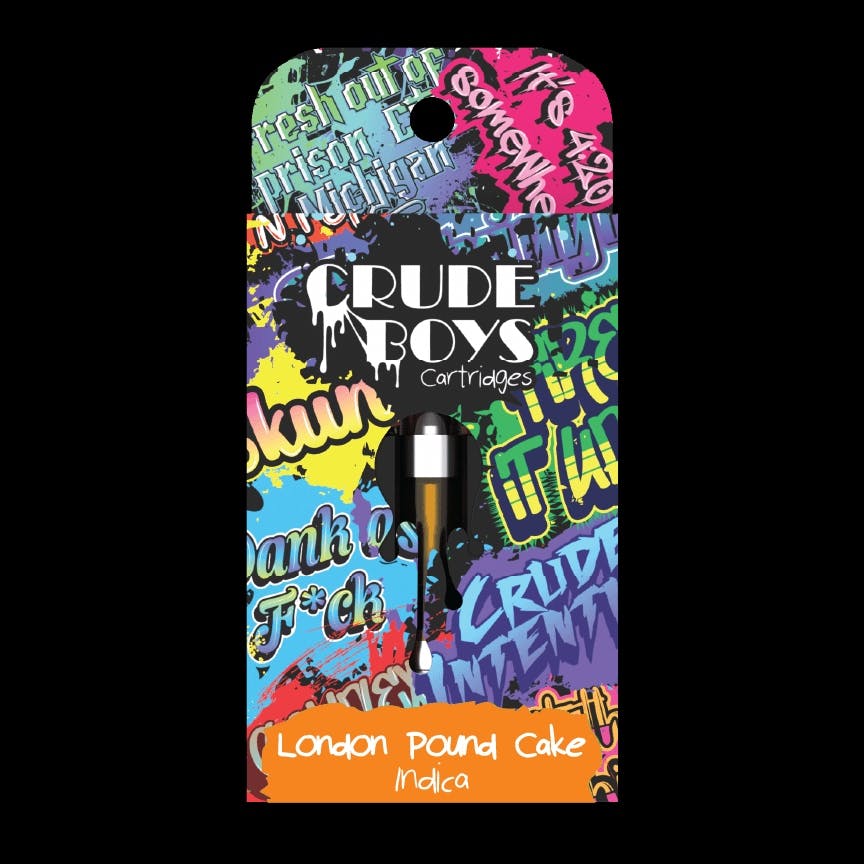 Photograph of product: Crude Boys | London Pound Cake | Vape | 1g