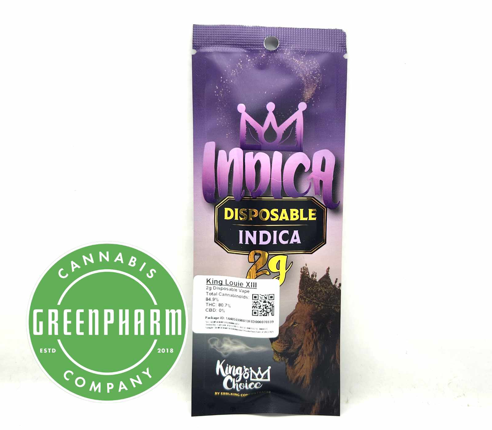 Photograph of Product: Disposable Vape | Kings Choice | King Louie XIII