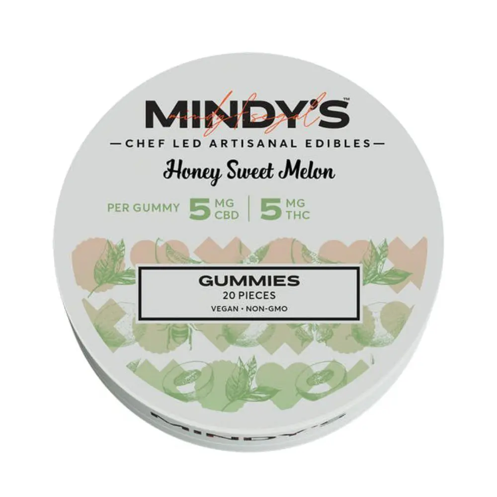 Photograph of product: Honey Sweet Melon 1:1 TH-oui/CBD Gummy 20pk 100mg