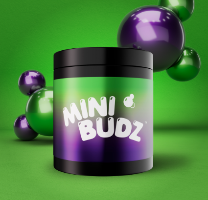 Photograph of product: Popcorn Flower | MiniBudz | Planet of the Grapes - 7g