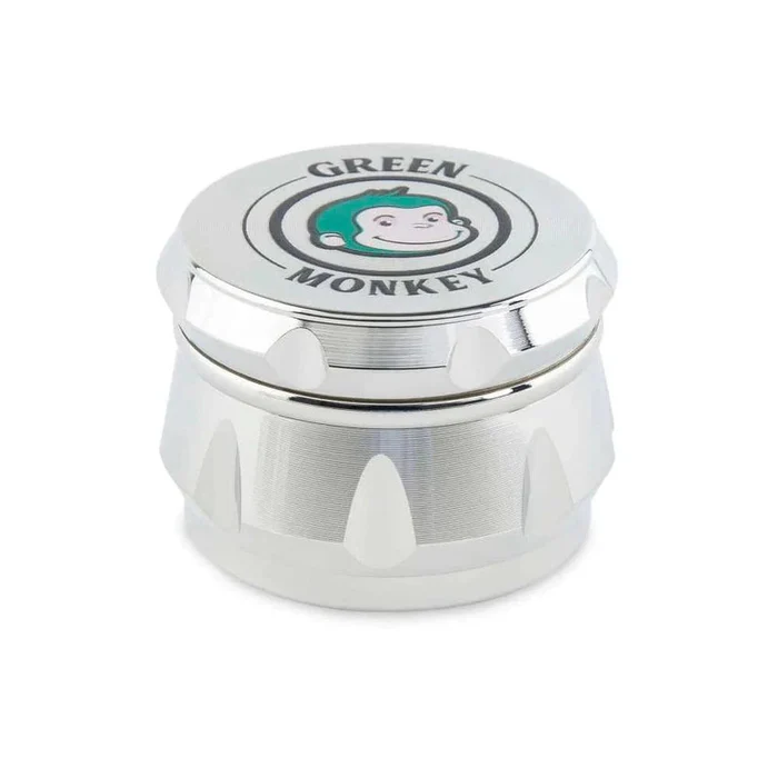 Photograph of product: Green Monkey Baboon Crown Grinder- Silver