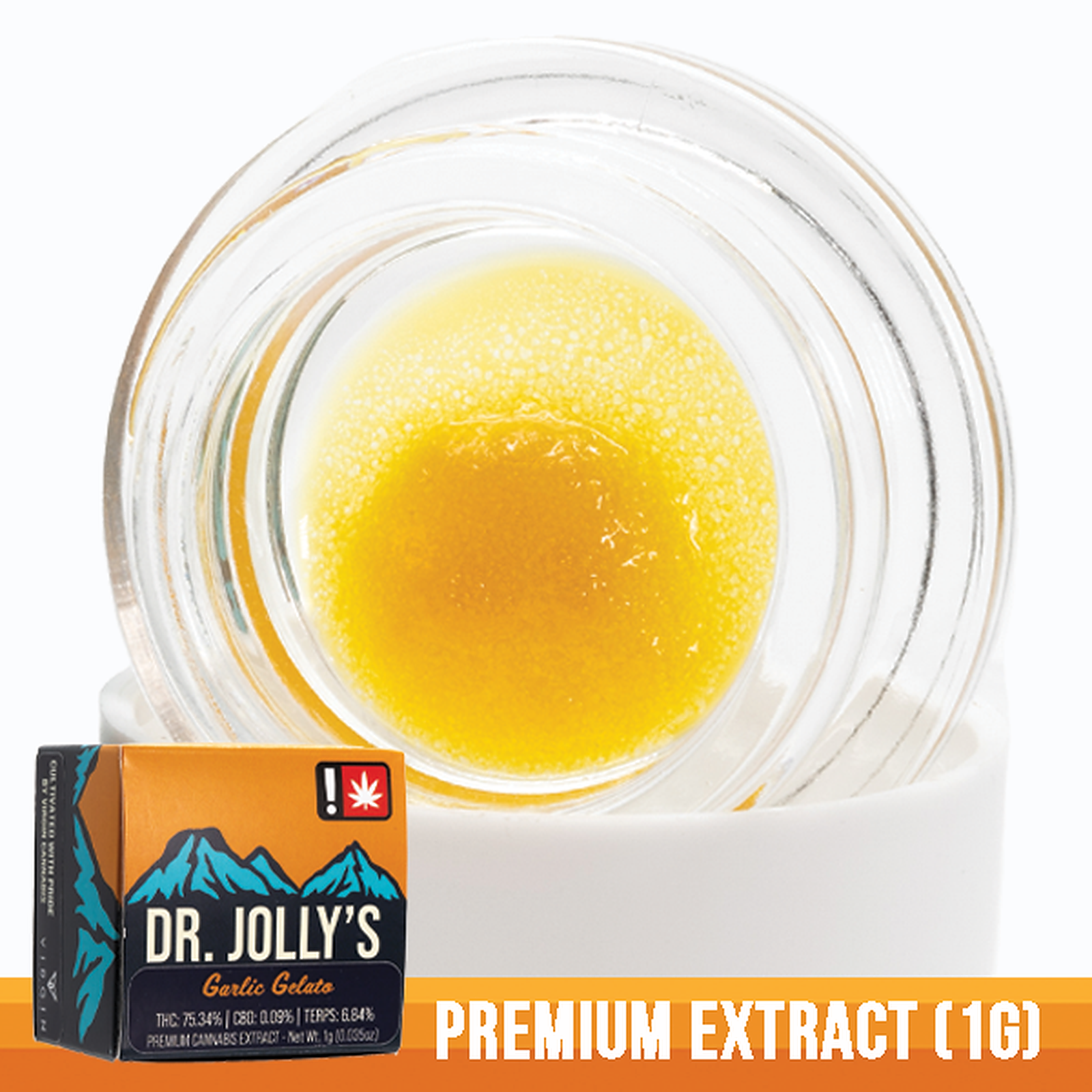 Photograph of product: Dr Jolly's > Premium Extract 1g > CBD > Takilma Kush