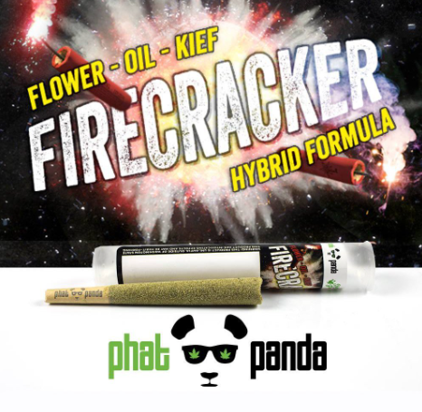 Photograph of product: Phat Panda Blue Dream Firecracker Oui'd 1g