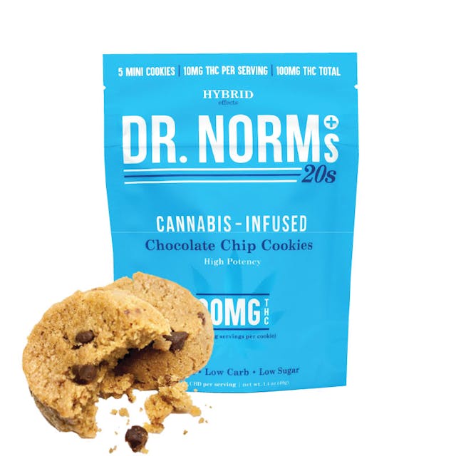 Photograph of product: 100MG Cookies Chocolate Chip 20's 5PK - Chocolate Chip 5pk