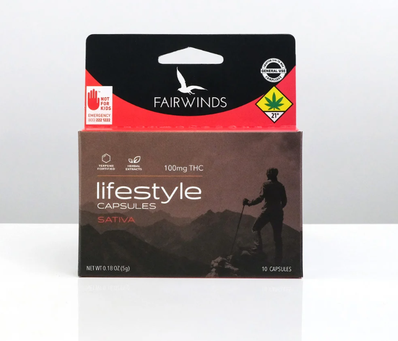 Photograph of product: Fairwinds Lifestyle Capsules Oui'd 100mg