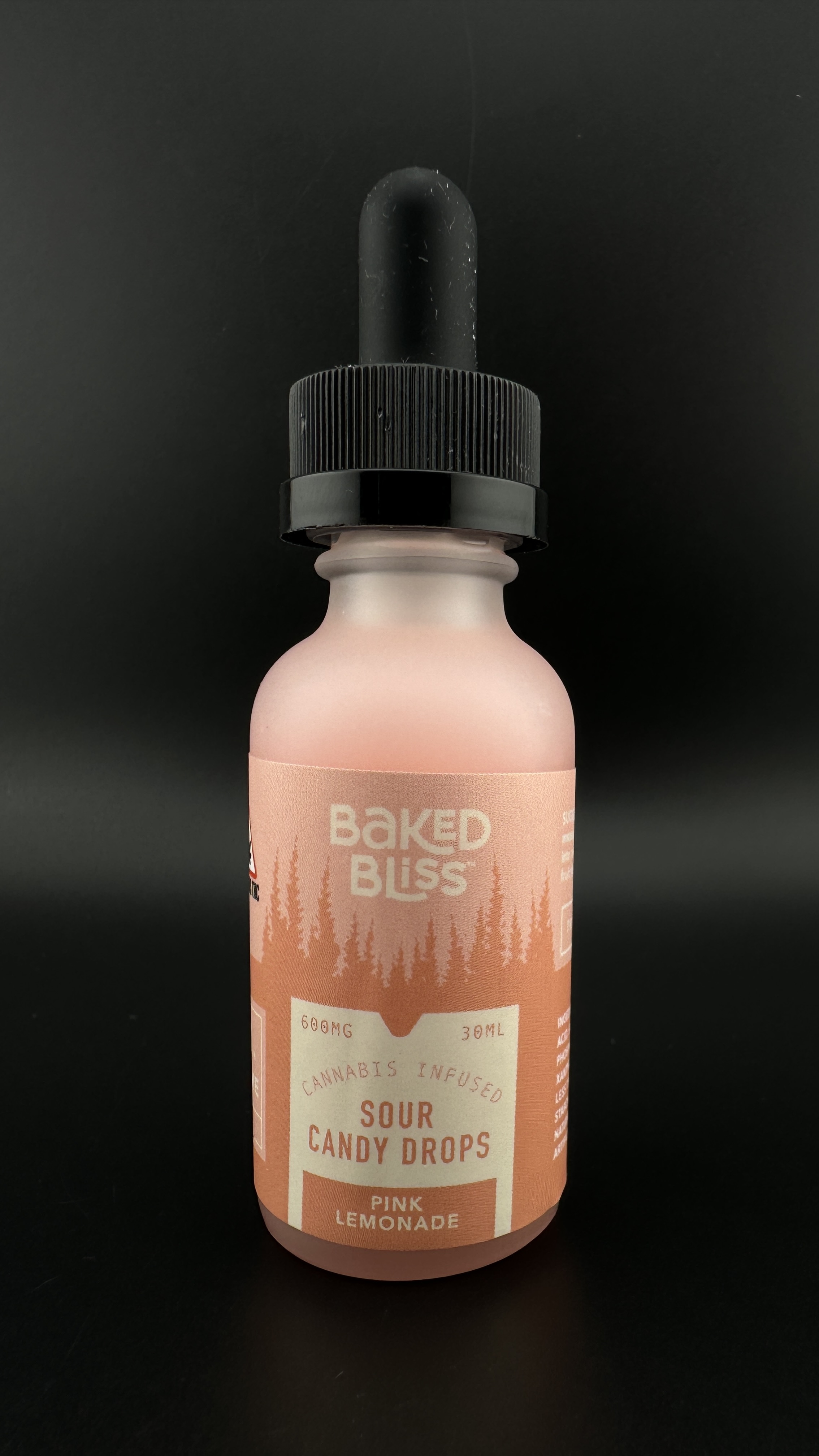 Photograph of product: 600mg Pink Lemonade Sour Candy Drops | Baked Bliss