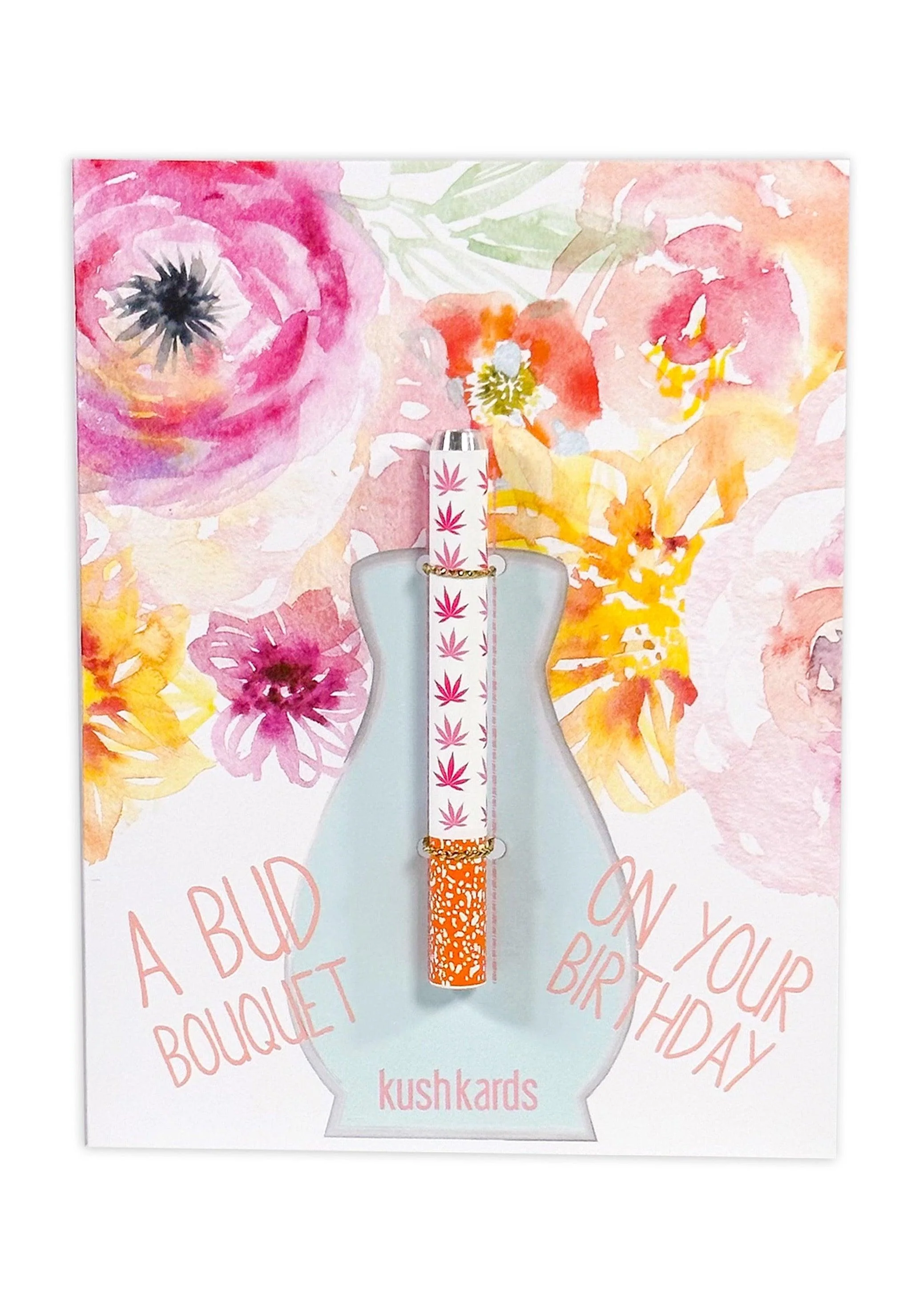 Photograph of product: KushKards - Bud Bouquet Birthday Card