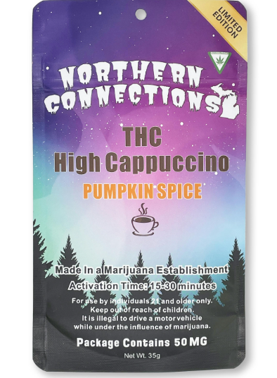Photograph of product: Northern Connections - 50mg TH-oui Cappuccino - Pumpkin Spice