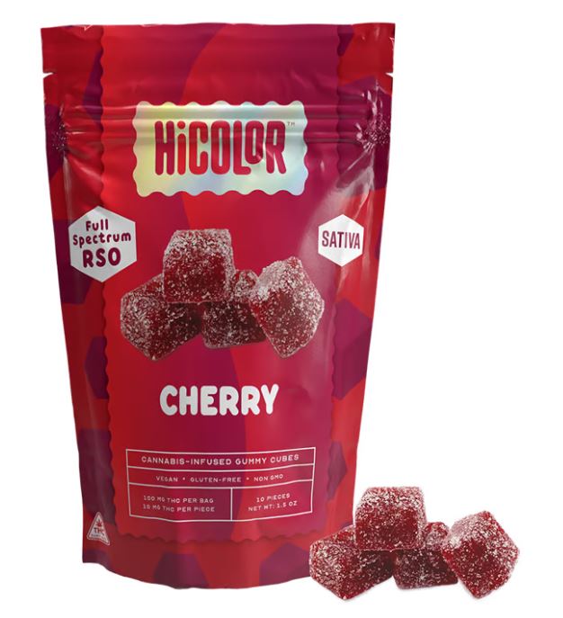 Photograph of product: HiColor RSO Chews Cherry (Oui'd) 10mg x 10ct