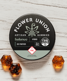 Photograph of product: Flower Union | Edibles | Create | Twister | fast acting gummies | Oui'd-Hybrid-10pk