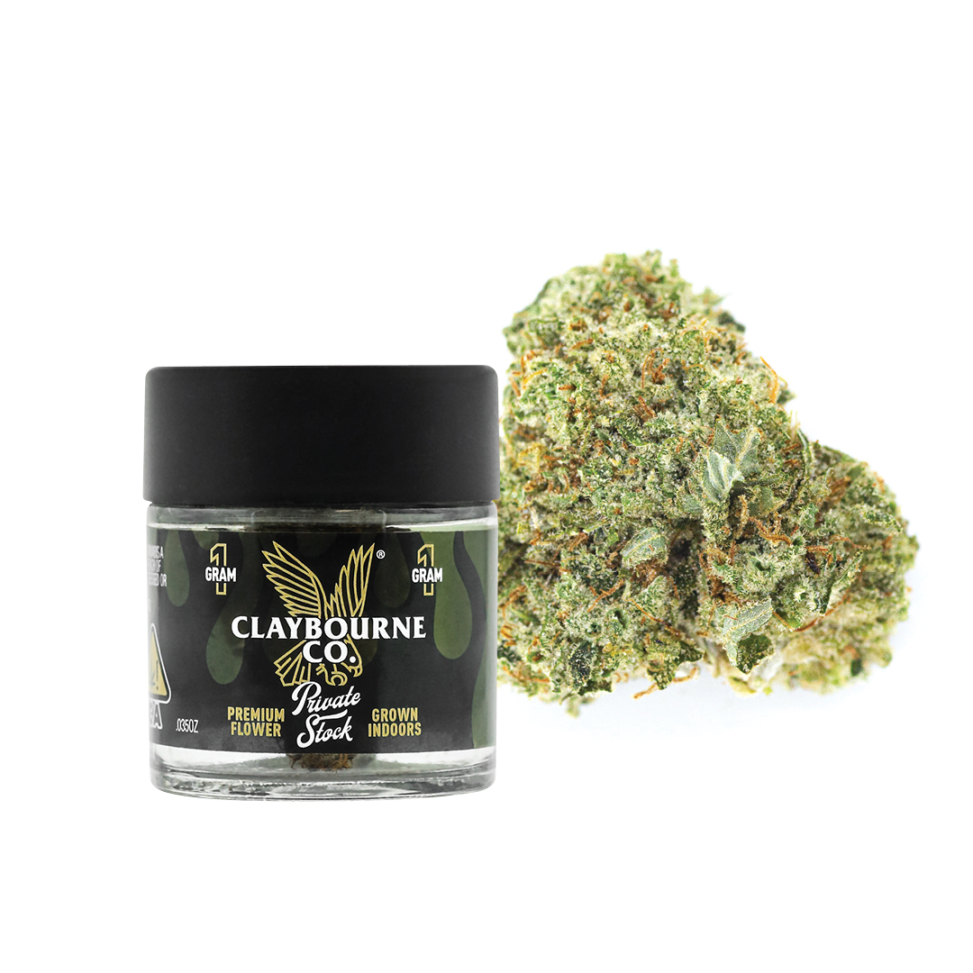 Photograph of product: Claybourne Co. - Durban Poison (Oui'd) Private Stock Flower - 3.5g