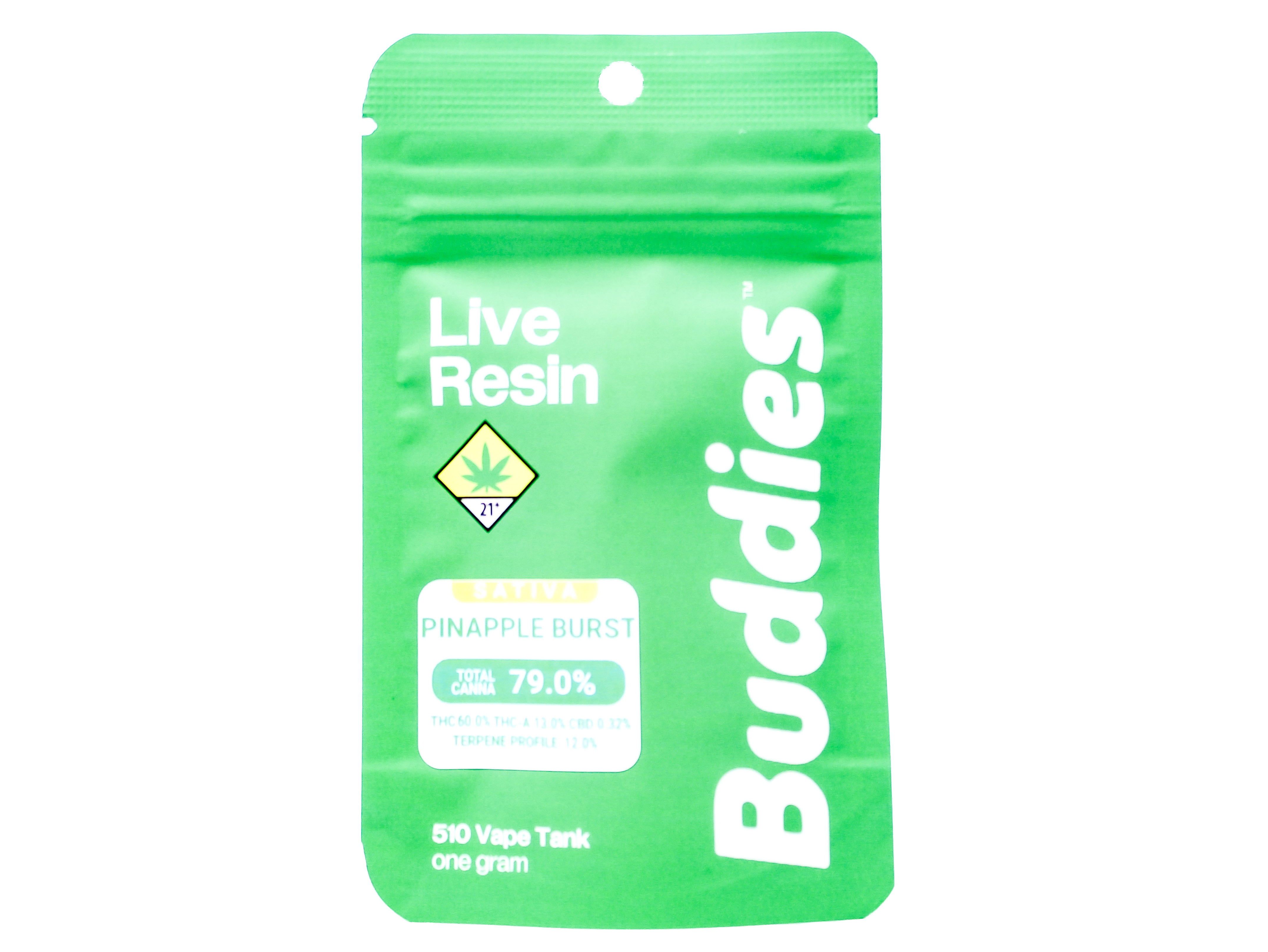 Photograph of product: BUD Pineapple Burst Live Resin Cart 42497