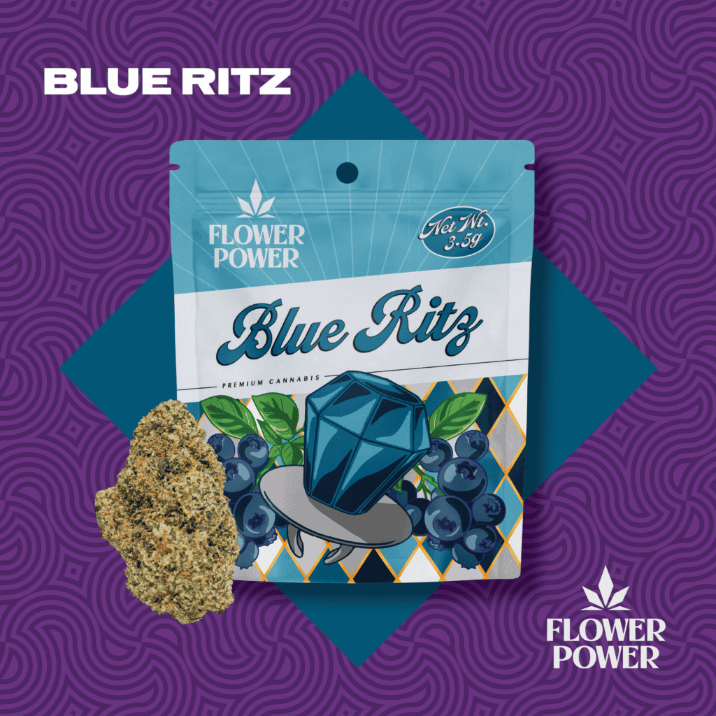 Photograph of product: Flower Power Blue Ritz - 3.5g