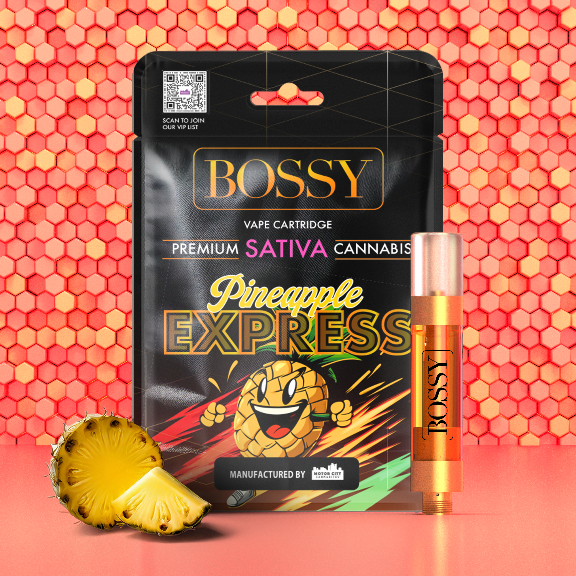 Photograph of product: Bossy - Vape - Pineapple Express