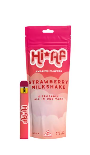 Photograph of product: Vireo Hi*AF | Strawberry Milkshake (I) | 1g Disposable Vape