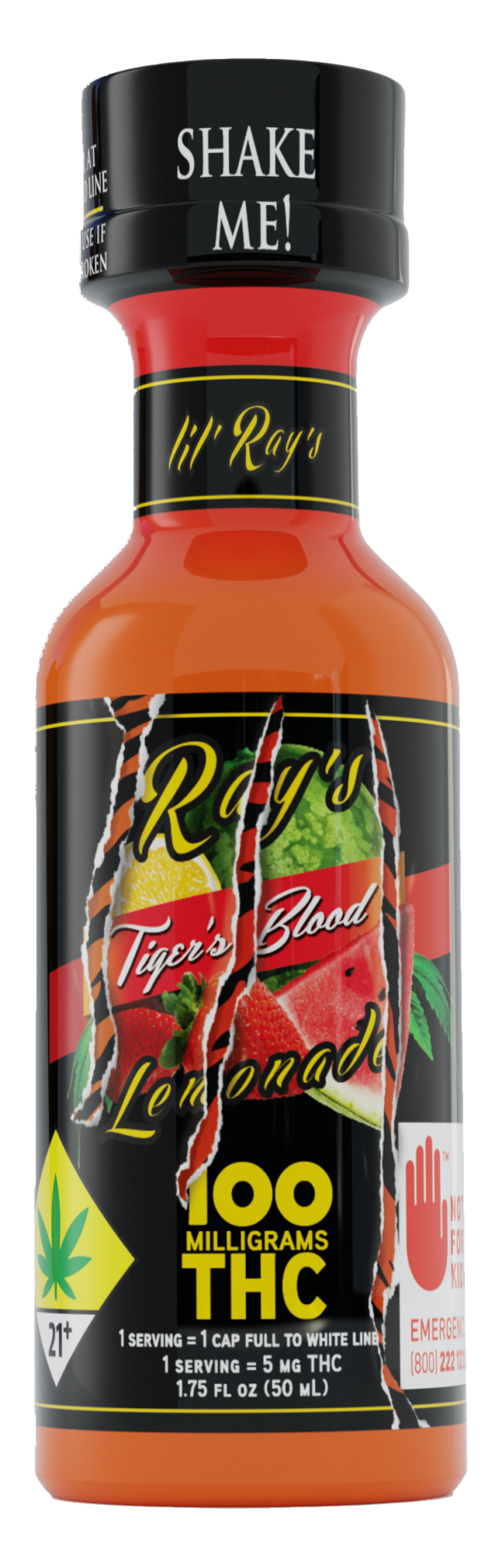Photograph of product: Tiger's Blood Lemonade TH-oui:CBD Shot