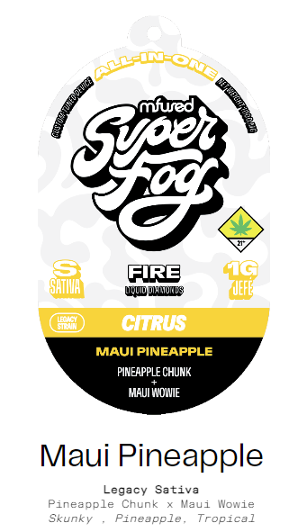 Photograph of product: DOH Mfused Super Fog - Fire Disposable Vape: Maui Pineapple