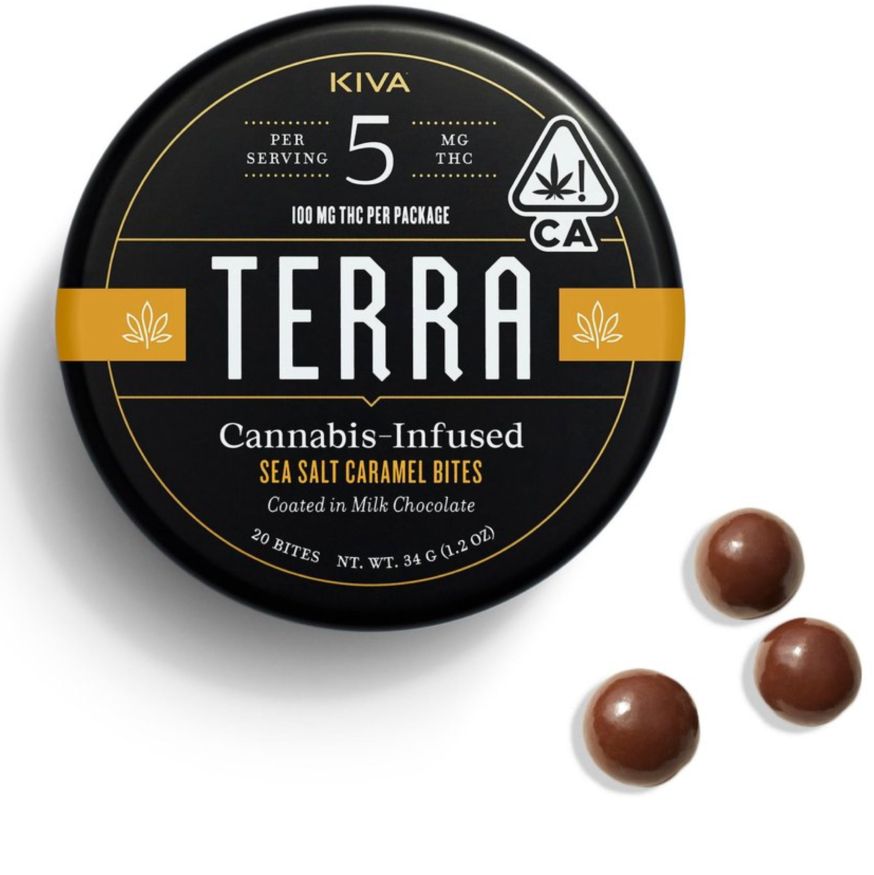 Photograph of product: Caramel Bites | KIVA - TERRA | Milk Chocolate Sea Salt [20pk]