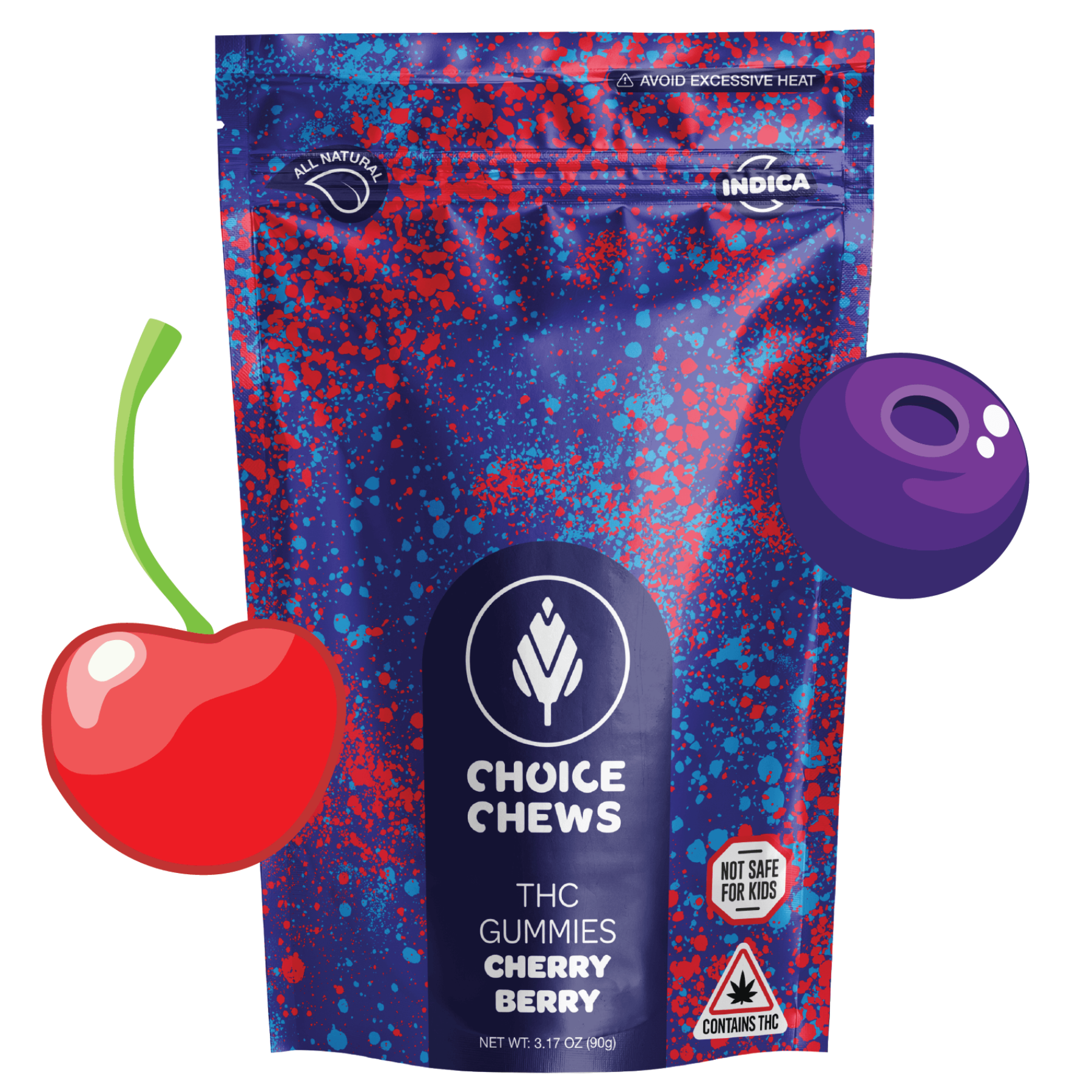 Photograph of product: Cherry Berry Oui'd Gummies 20pk | 100mg
