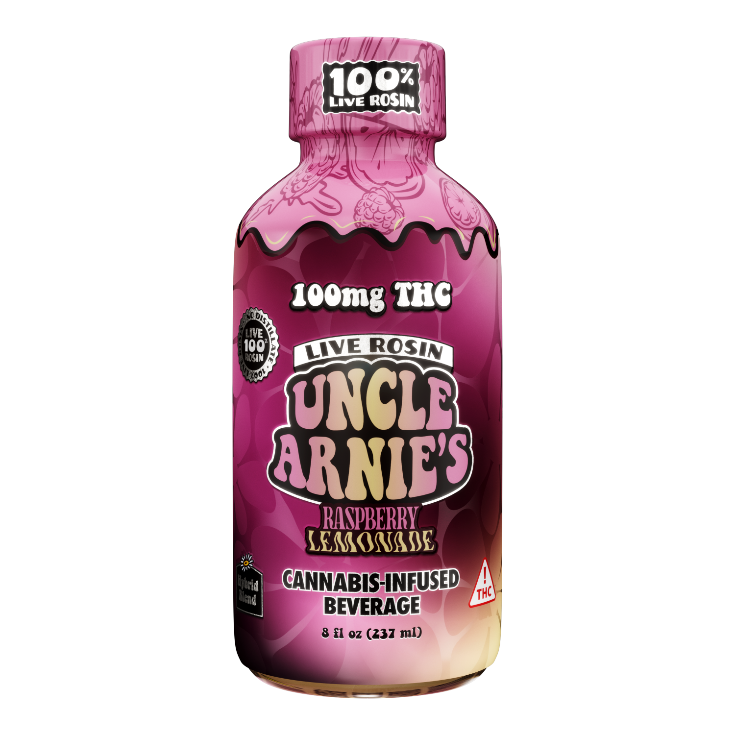 Photograph of product: Live Rosin Raspberry Lemonade Ready-to-Drink 100mg