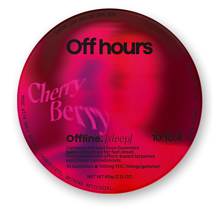 Photograph of product: Off Hours| Cherry Berry Offline (Sleep) | Gummies | 100mg